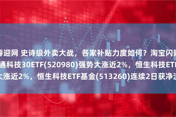 睿迎网 史诗级外卖大战，各家补贴力度如何？淘宝闪购日活超2亿！港股通科技30ETF(520980)强势大涨近2%，恒生科技ETF基金(513260)连续2日获净流入